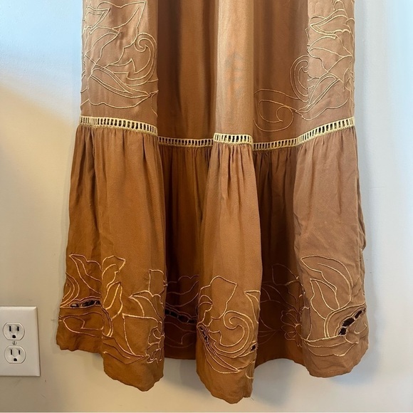 MOLLY Bracken-Almond Brown Coastal Cowgirl Floral Bottom Detail (Size:Small) - Picture 9 of 12